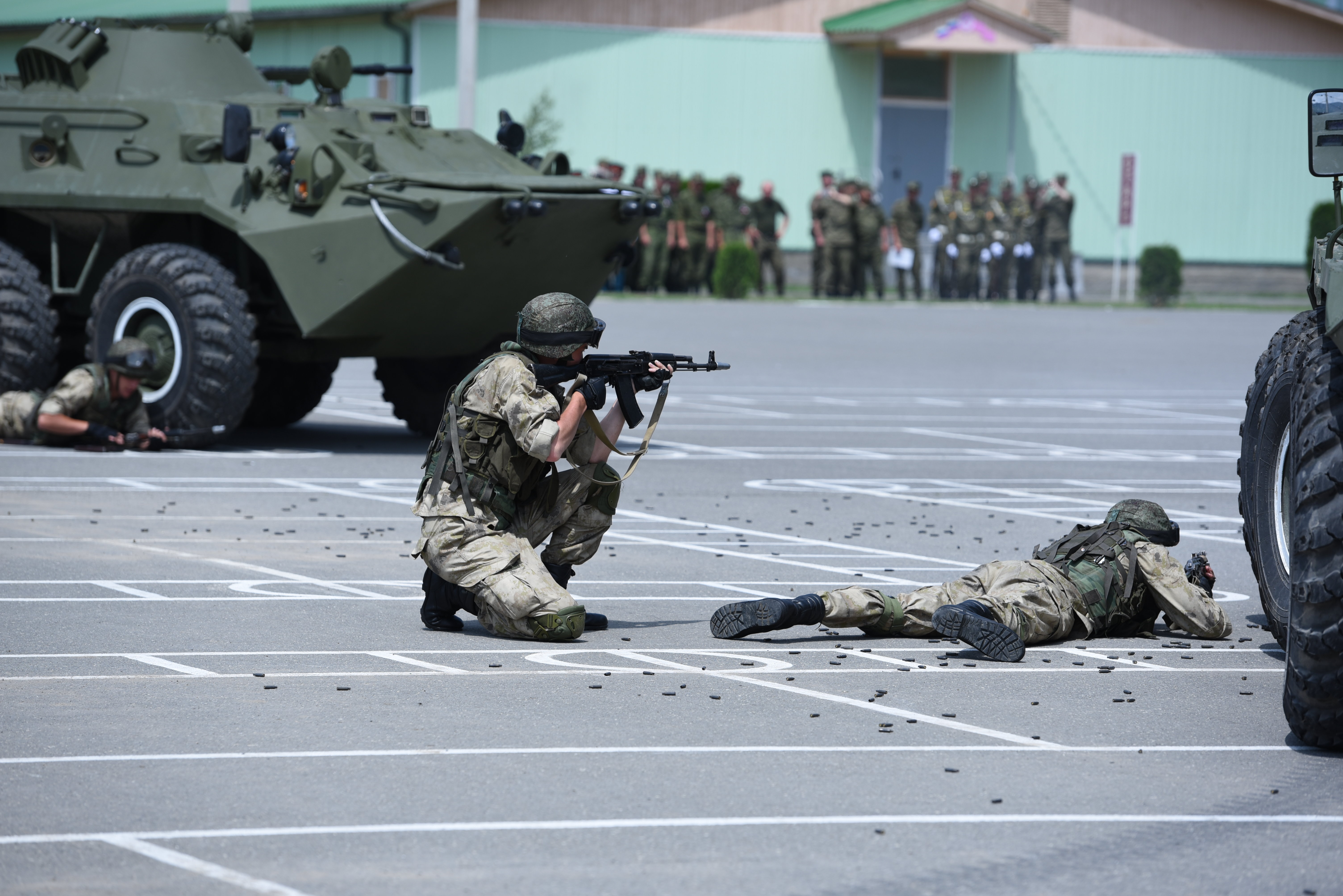 Показательные выступления на военной базе в РЮО Показательные выступления на военной базе в РЮО