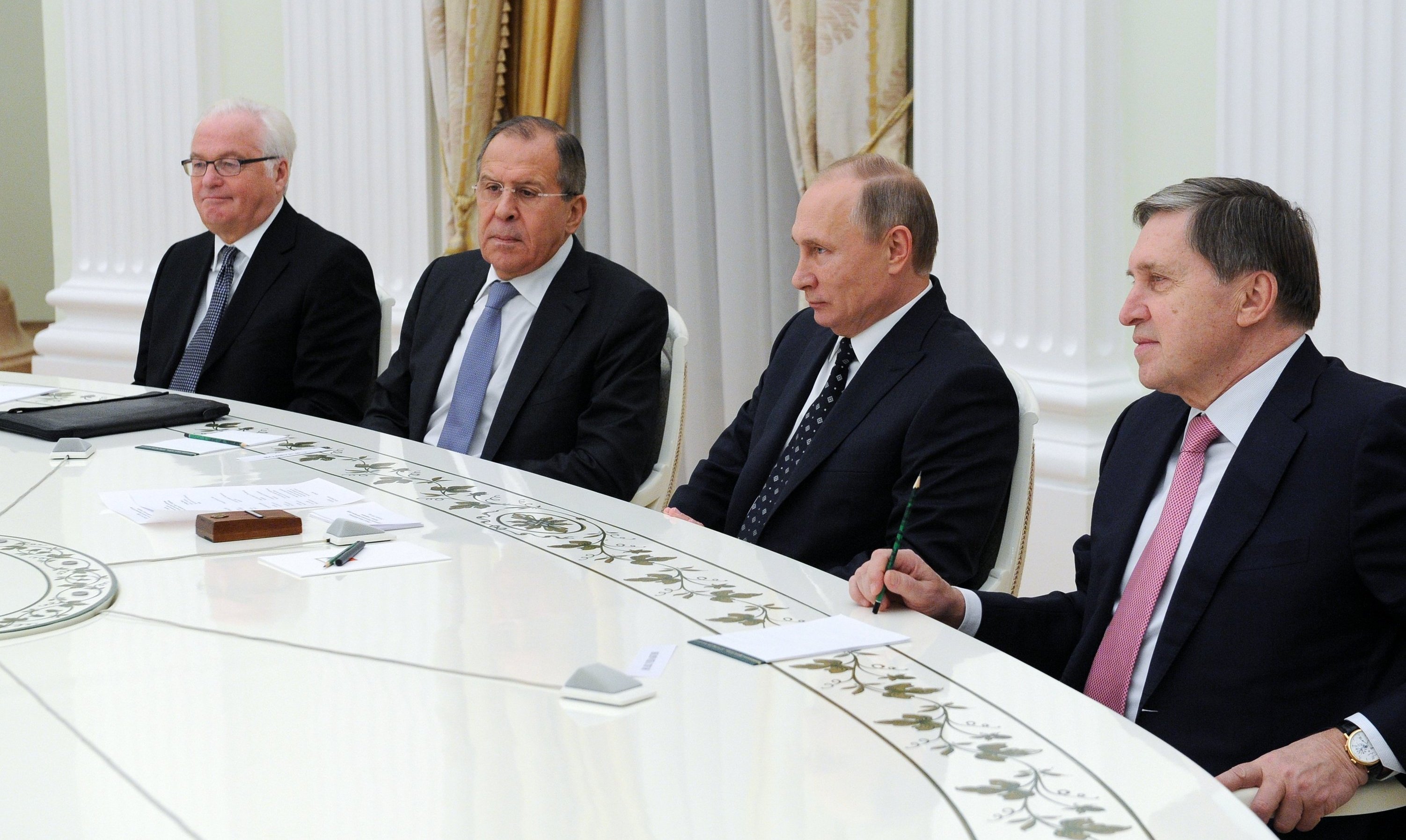 Президент РФ В. Путин встретился с избранным Генсеком ООН А. Гутеррешем Президент РФ В. Путин встретился с избранным Генсеком ООН А. Гутеррешем