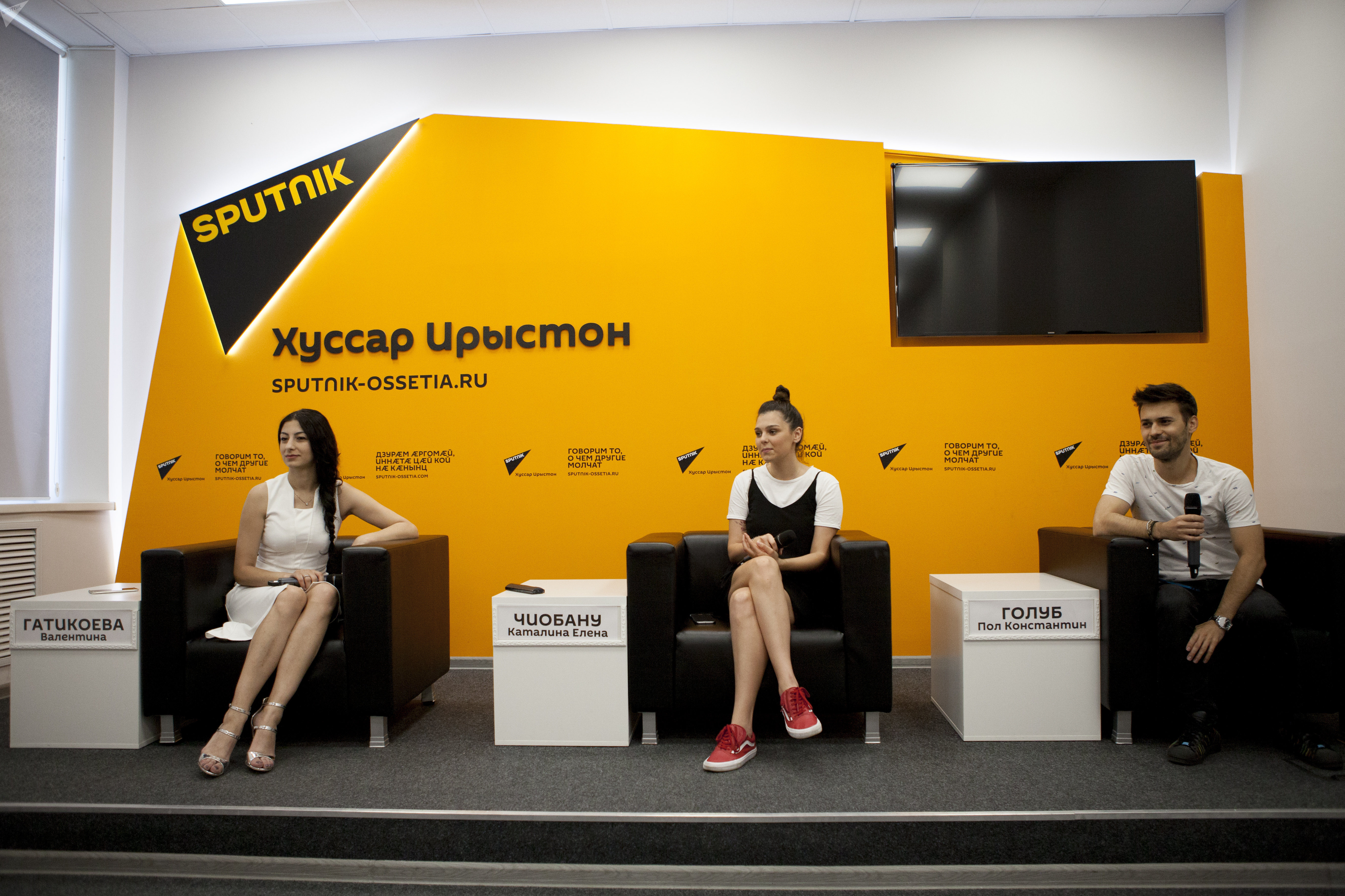 Участники группы Radio Killer в пресс-центре Sputnik Участники группы Radio Killer в пресс-центре Sputnik