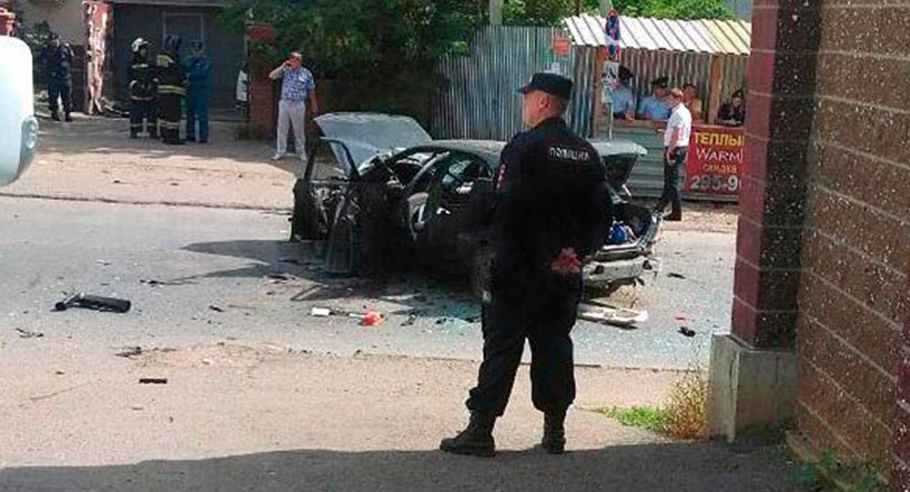 В Уфе в припаркованной машине взорвалась бомба