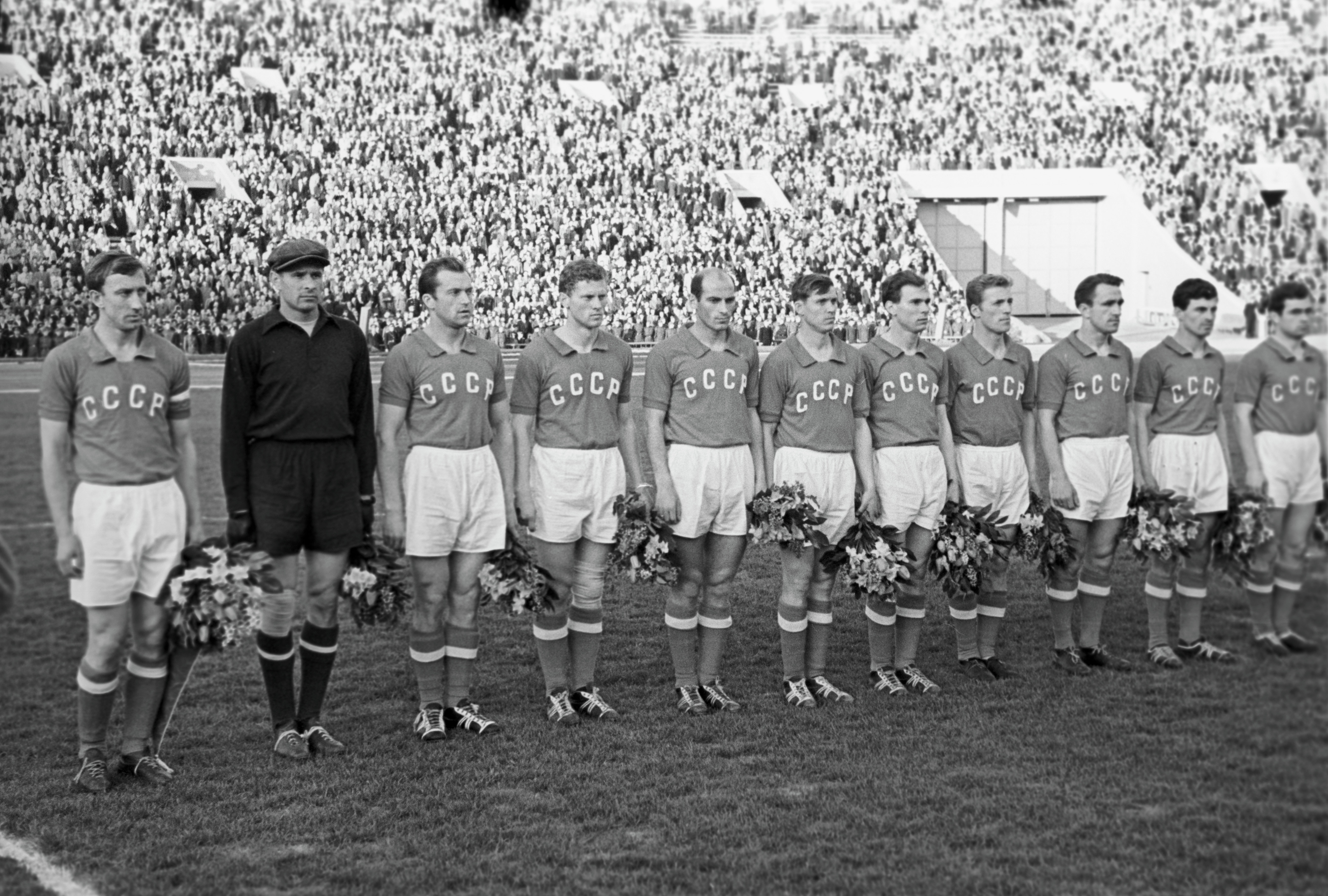 Сборная СССР - триумфаторы Чемпионата Европы 1960 года Сборная СССР - триумфаторы Чемпионата Европы 1960 года